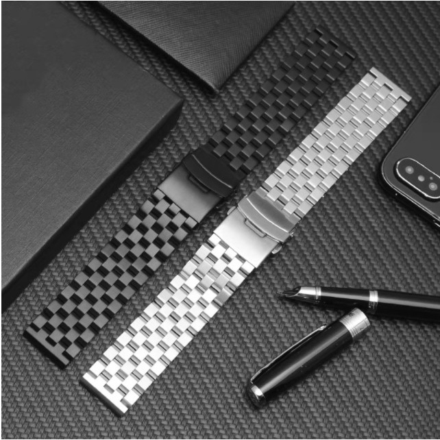 Tali Jam Eggel Valor - Strap 20mm Super Engineer II Stainless Steel Premium