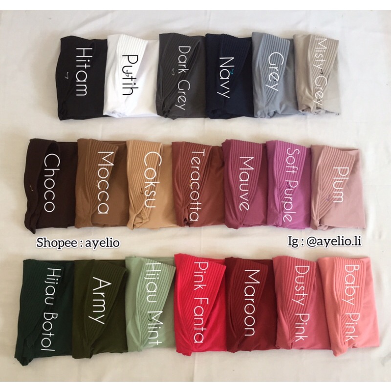 Bergo Hamidah - HIJAB BERGO JERSY SPORT/SEKOLAH (MENUTUPI DADA) || MURAH & PREMIUM-3