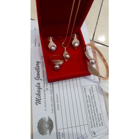 Perhiasan mutiara lombok|Set mutiara lombok|Set mutiara asli lombok|Mutiara lombok terbaru|Pesta