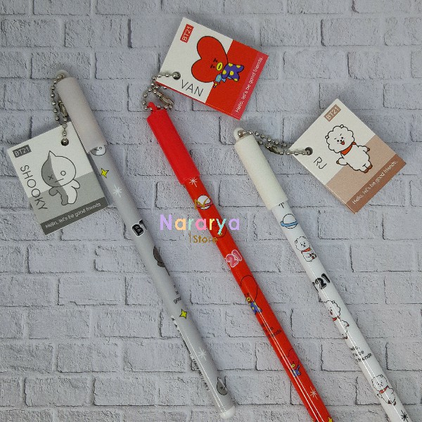 

2x Gel Pen BTS Book / Gel Pen Karakter / Gel Pen Lucu / Pulpen Lucu / Alat Tulis Sekolah