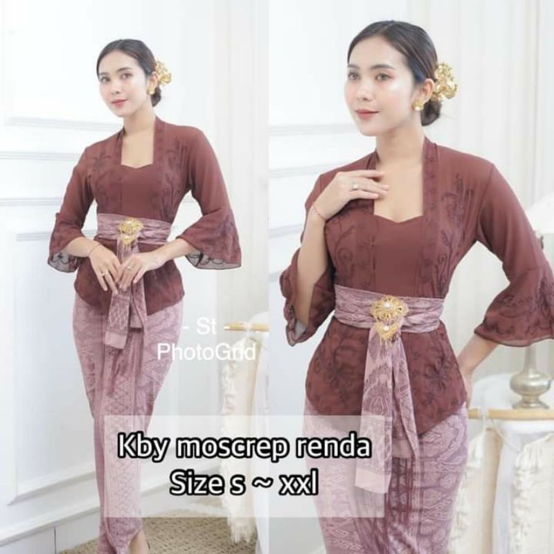 kebaya jadi moscrep renda