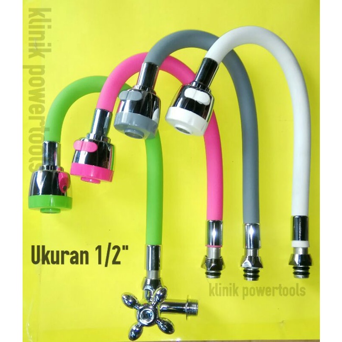 Kran angsa flexible bonnuci htc warna 1/2"