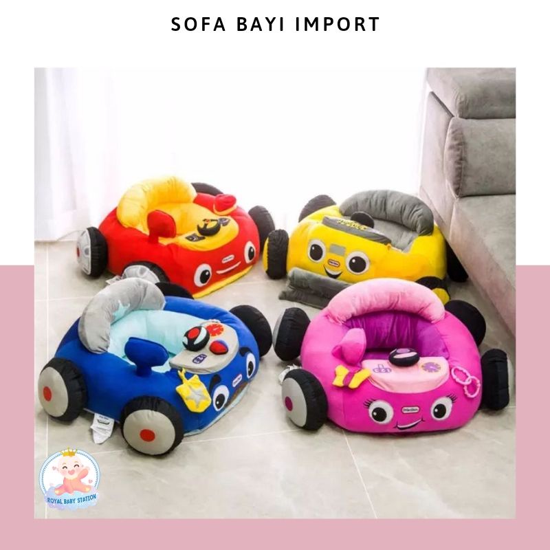 CUTE CAR! Gratis Isi Sofa kursi mainan mobil-mobilan bayi belajar duduk import lucu