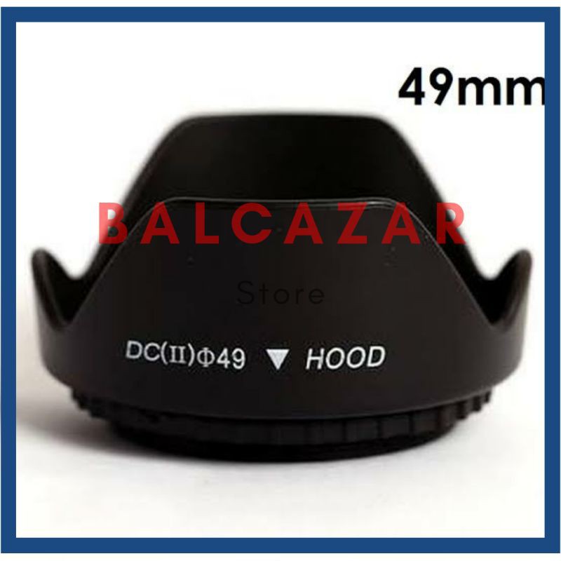 Lens Hood 49 mm Mennon 49mm Flower Tulip Ulir Untuk Canon Sony
