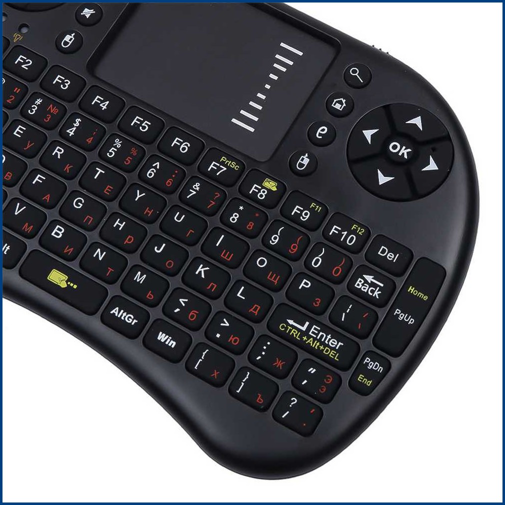 Wireless Keyboard Mini Backlight RGB 2.4GHz Touch Pad &amp; Mouse - i8