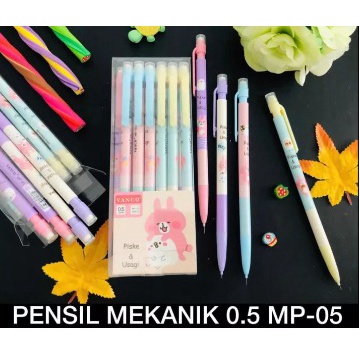 PENSIL MEKANIK KARAKTER  PISKE DAN USAGI TEBAL 0.5MM