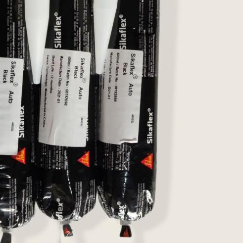 

☻ Sikaflex Auto Black Sausage Sealent Lem Khusus Plint Plank PVC KUAT - White ✦