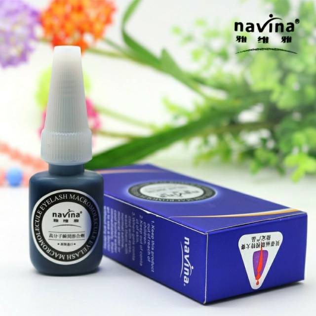 Navina lem eyelash extension lem bulumata navina biru untuk eyelash extension