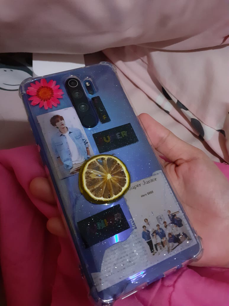 Custom Case Resin Dried Flower Lemon Stiker