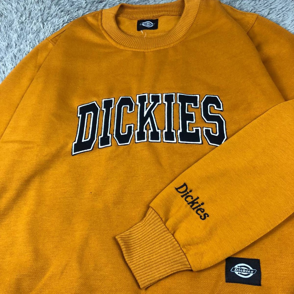 Crewneck Dickies Embroid Logo Basic Unisex Premium - Full Tag Bordir - Jaket Dickies - Hoodie Dickies -