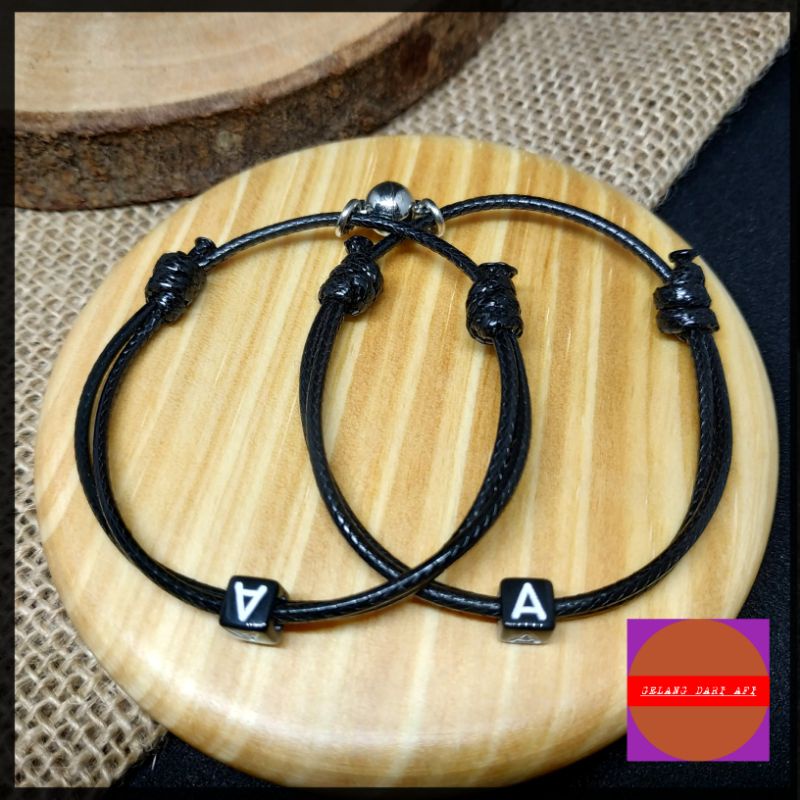 GELANG COUPLE MAGNET INISIAL CUSTOM NAMA