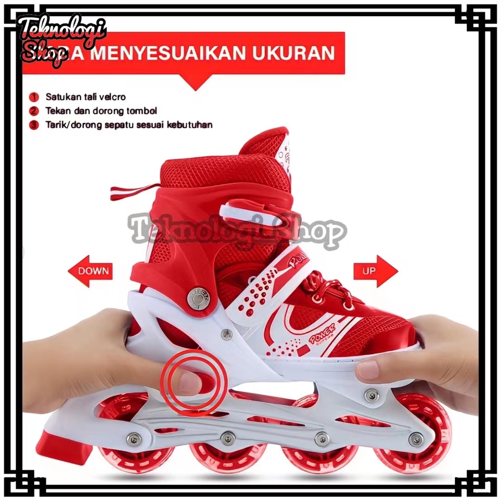 Sepatu Roda Anak Power Inline Skate /Power Roller Skate /Sepatu Roda bajaj