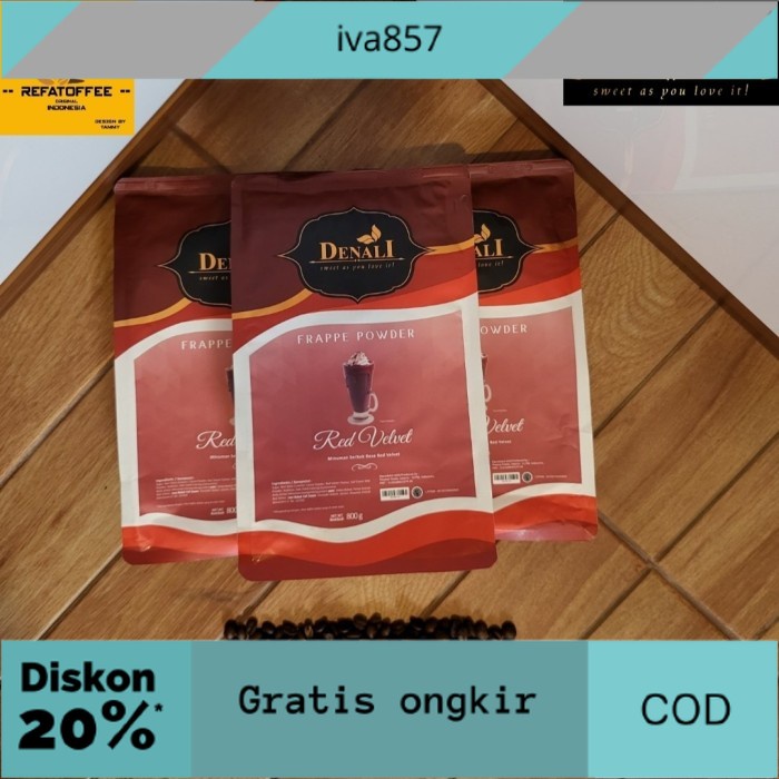 

PROMO DENALI RED VELVET POWDER 800GR GRATIS ONGKIR