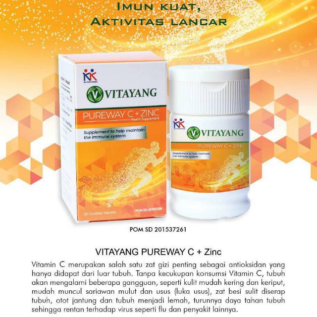 Vitamin C Vitayang Pureway C + Zinc