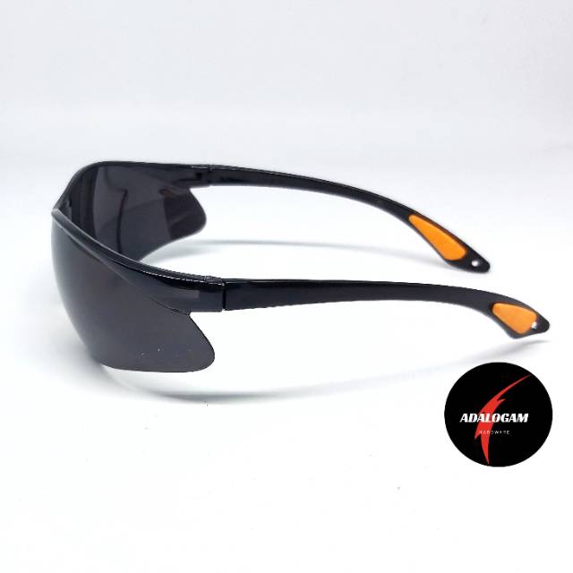 Black Smoke Tranparan Kacamata Safety Fashion - Kaca Mata Las Gerinda