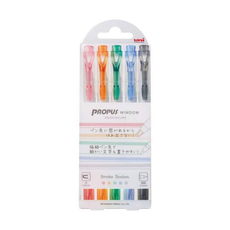 

Uni Propus Smoke Color Highlighter Double sided Pus-103T 5C3