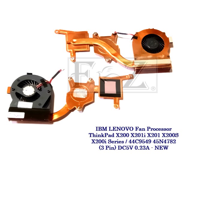 IBM LENOVO Fan Processor ThinkPad X200 X201i X201 X200S X200i Series / 44C9549 (3 Pin) Heatsink
