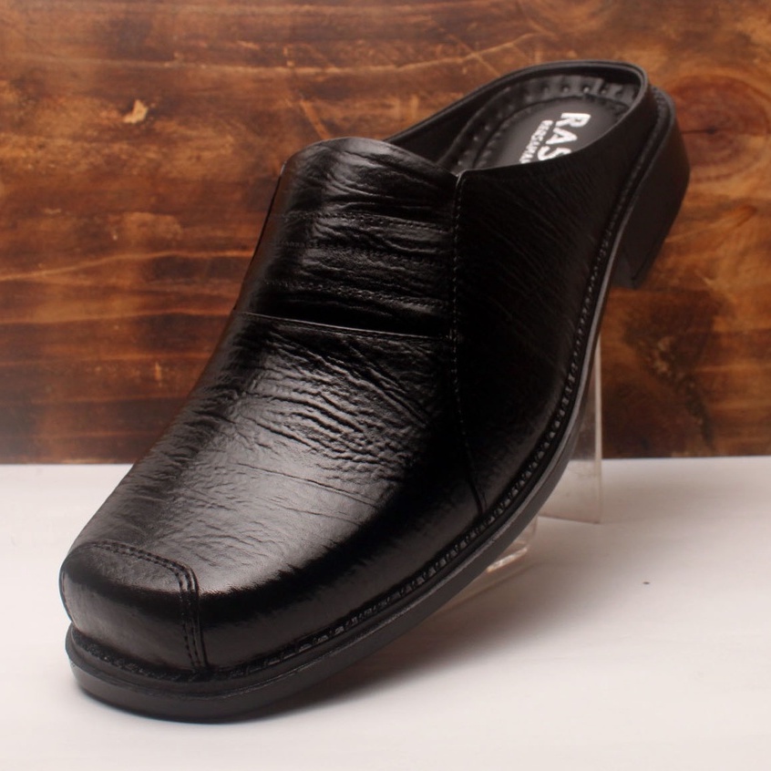 Sandal Sepatu Pria Kulit Asli Rasheda SL 04 Selop Tutong Bustong