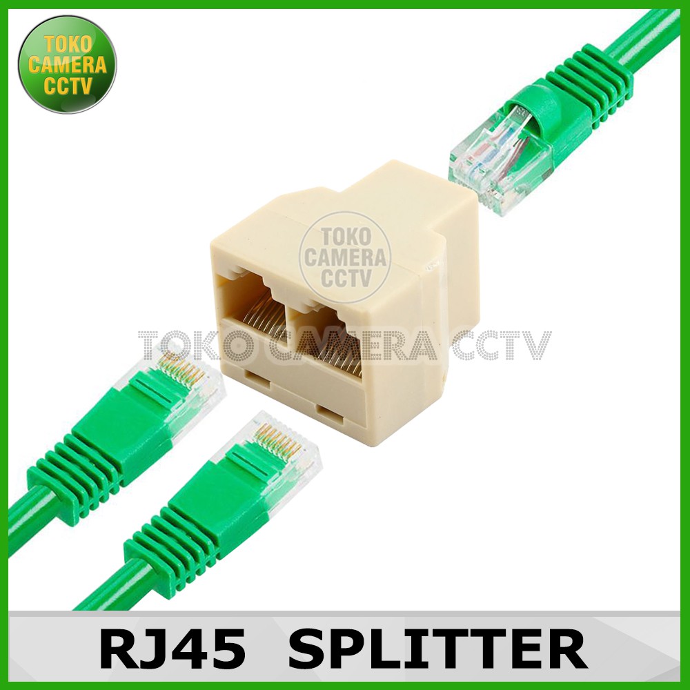 Sambungan Kabel LAN / RJ45 Coupler 2 port LAN Splitter