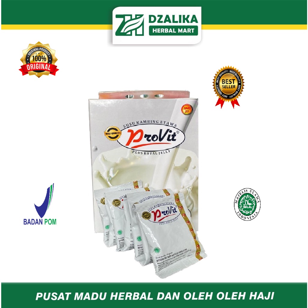 SUSU KAMBING ETAWA PROVIT | SUSU PROVIT ERJE  | PROVIT SUSU KAMBING ETAWA PLUS ROYAL JELLY SACHET