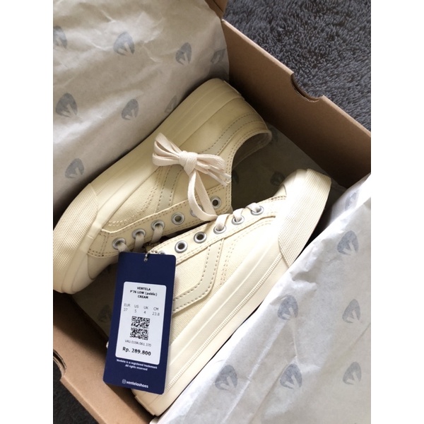 SEPATU VENTELA ORIGINAL CREAM LOW UKURAN 37
