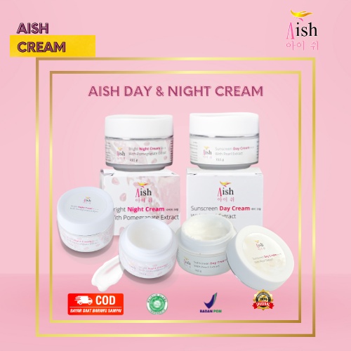 AISH DAY & NIGHT CREAM - BPOM ORIGINAL 100% - BISA COD