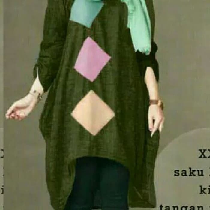 Baju atasan wanita Blouse penguin army fashion wanita