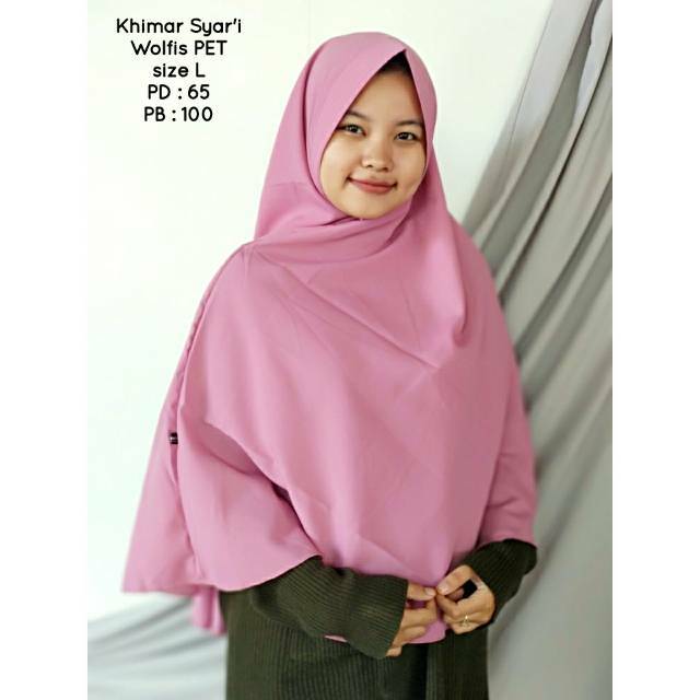 KHIMAR POLOS WOLFIS