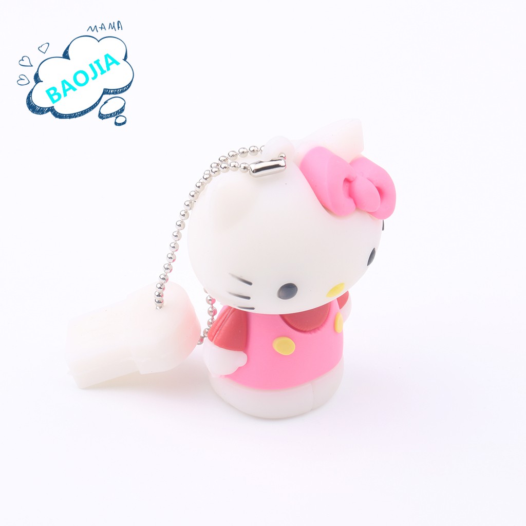 Flash Disk USB Kapasitas 128GB / 64GB / 32GB / 16GB / 8GB Motif Hello Kitty