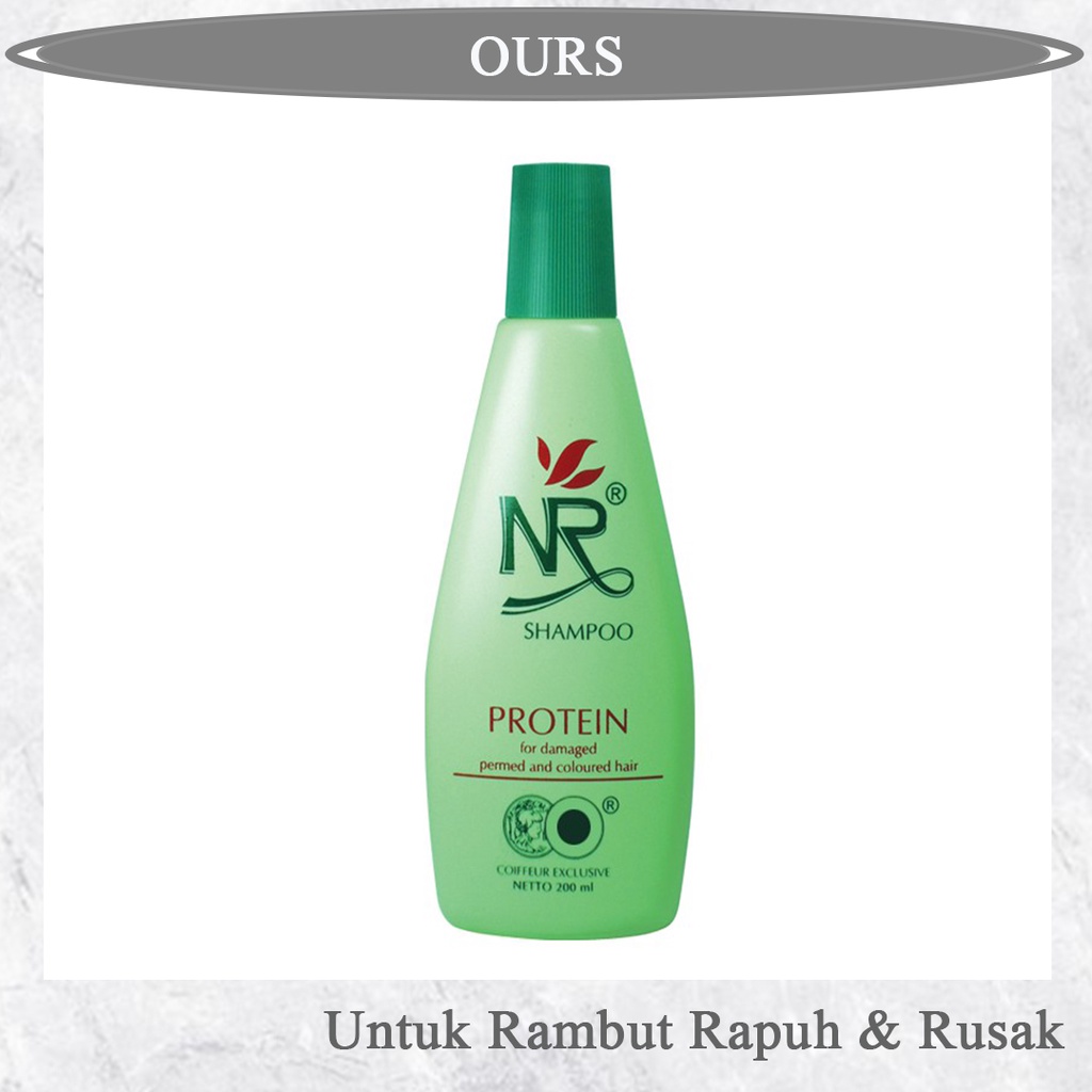 Nr Shampoo Protein 200ml melembaban rambut yang telah kering rapuh dan rusak
