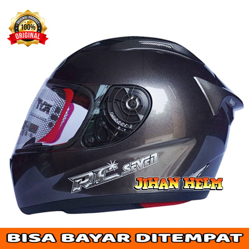 Helm KYT FullFace RC7 RC SEVEN GUN METAL TERMURAH