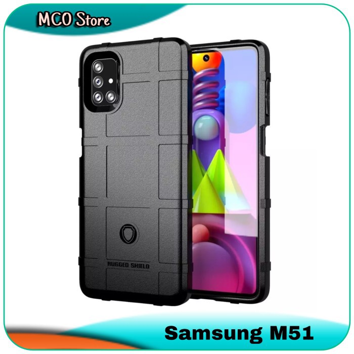 Casing Samsung Galaxy M51 M 51 Armor Military Soft Shell Case Cover