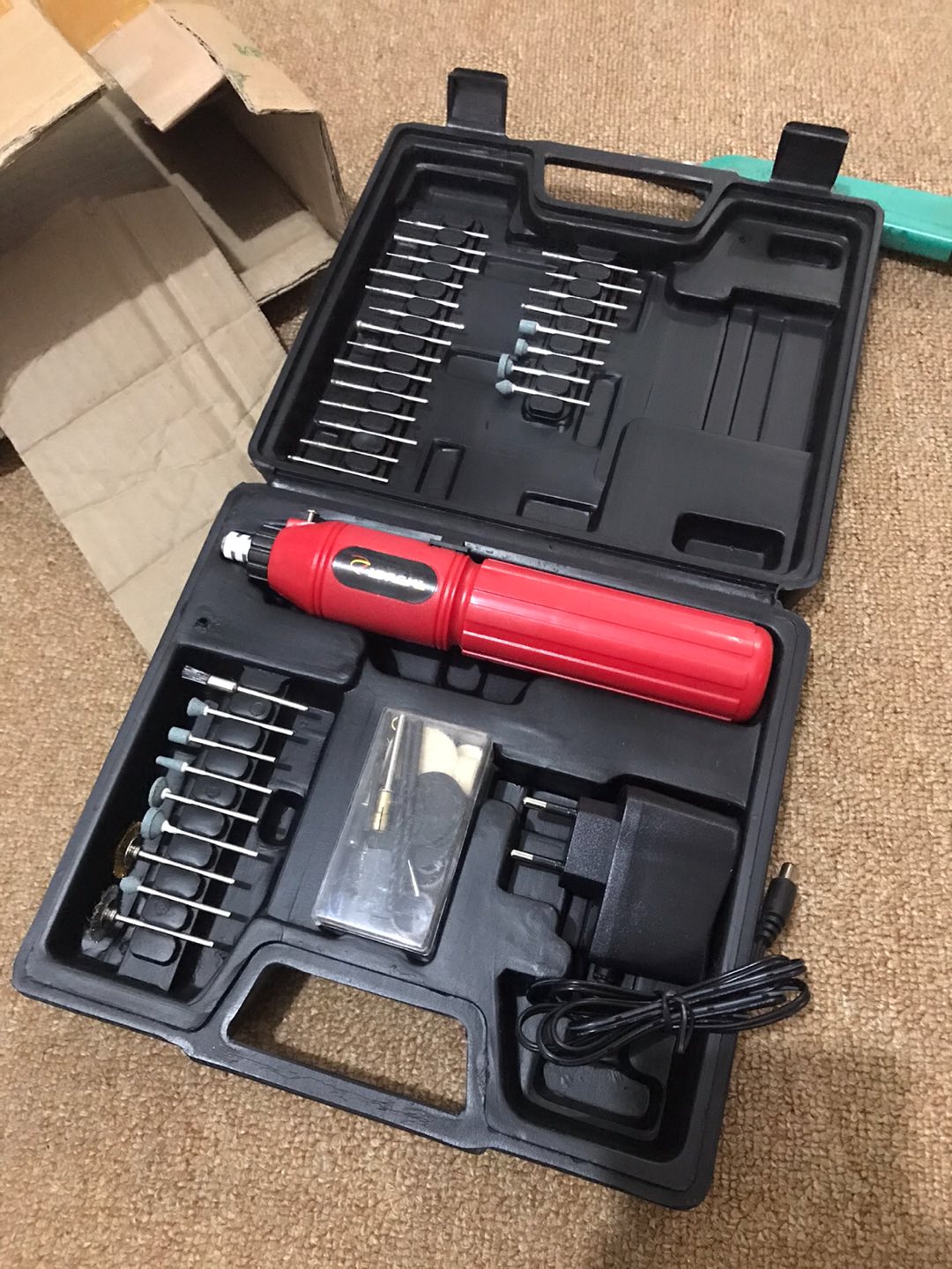 Mini Rotary Die Grinder Tuner Gerinda Bor Tangan Tunner Fisch Komplit 60pc