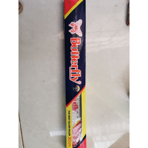 

penggaris butterfly 15 20 30 cm dan busur