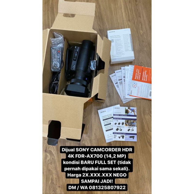 HANDYCAM CAMCORDER HDR 4K FDR-AX700