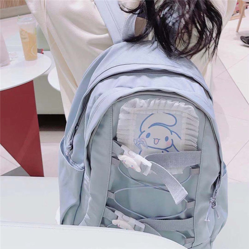 ✳Sera [Wei Taiao] Ransel gadis imut lembut Jepang kartun lucu tas sekolah gaya kampus ransel kasual siswa sekolah menengah