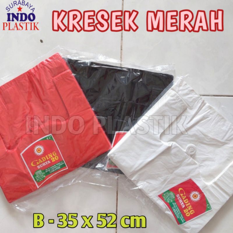 ISI 50 PCS TAS KRESEK PUTIH 35X52 CM TEBAL DOFF KANTONG PLASTIK TAS PLASTIK KANTONG KRESEK