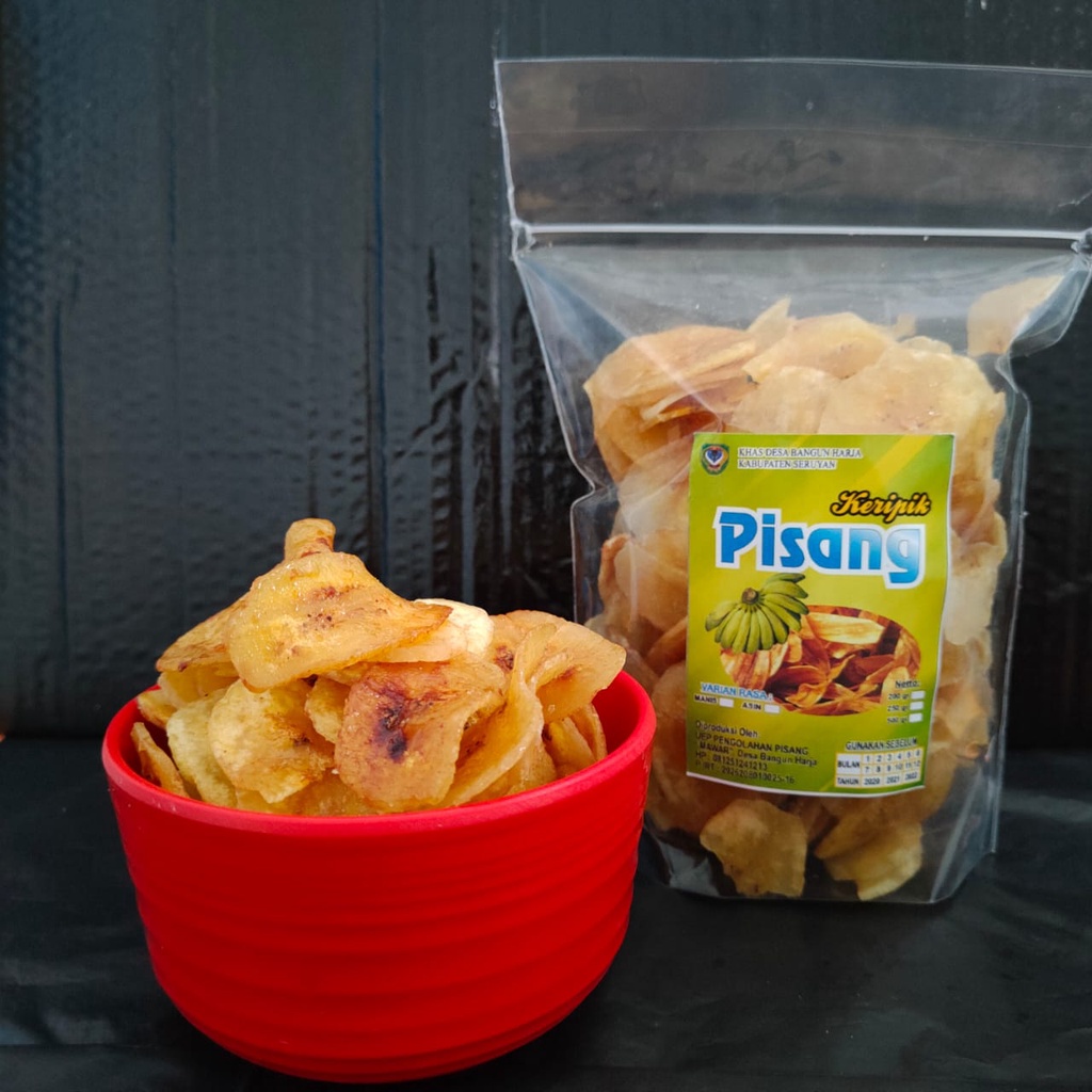 

Keripik Pisang Asin Manis 100gr -1kg