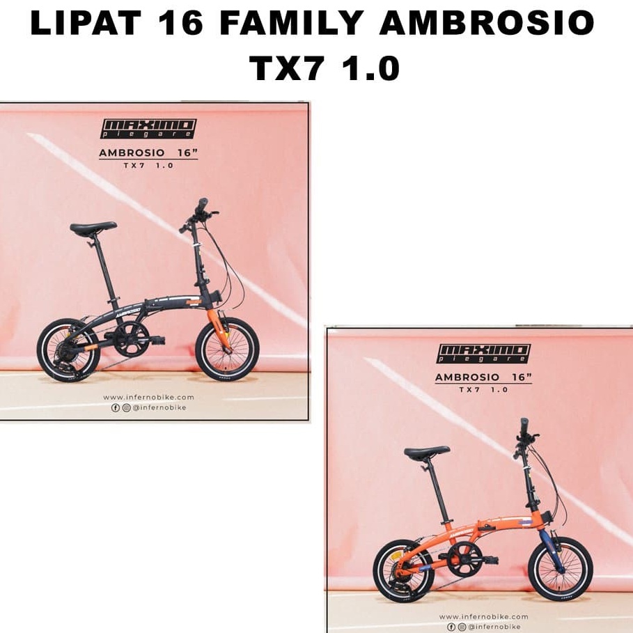 Sepeda Lipat 16 Inch Ambrosio TX7 1.0