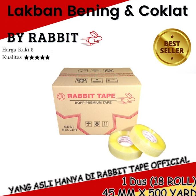 

Dus Lakban Bening / Lakban Coklat RABBIT TAPE 2 inch x 500 Yard - 450M