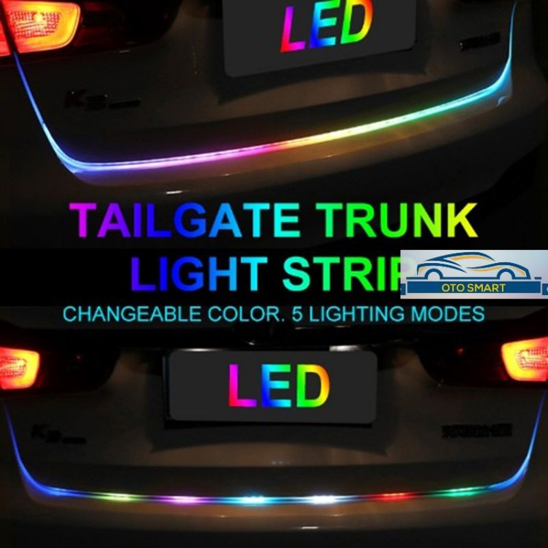 LAMPU BAGASI PINTU BELAKANG MOBIL STOP SEIN SIGNAL LAMPU STRIP DRL RGB 24V &amp; 12V TAIL