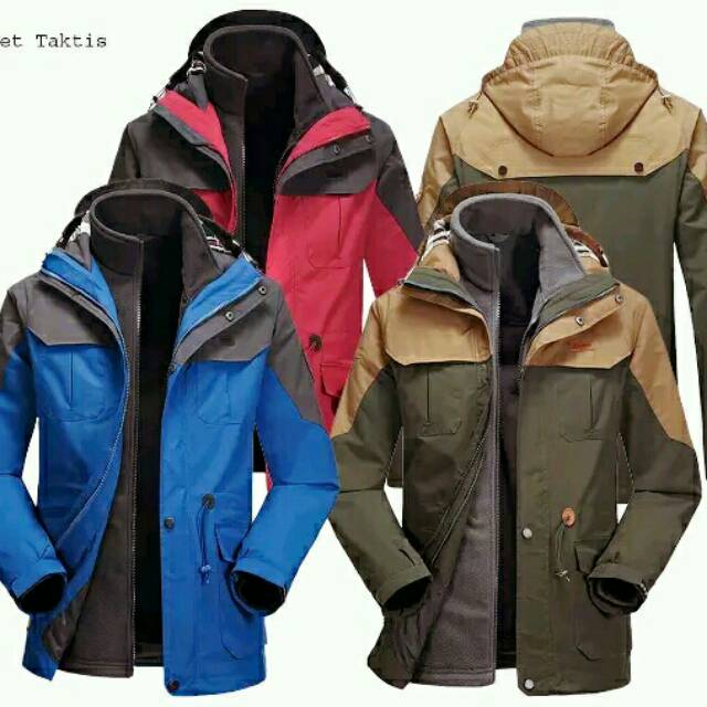 Jaket Gunung double inner | tactical jacket
