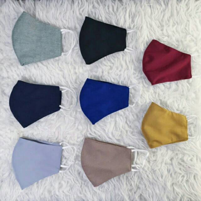 MASKER KAIN POLOS( READY WARNA PUTIH )-2