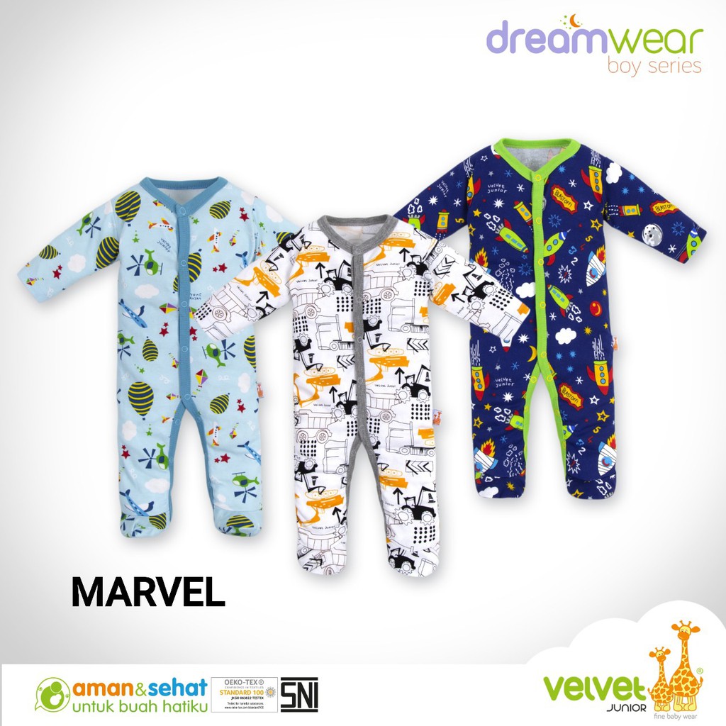 Velvet Dreamwear Jumper Tutup Kaki (BOY)