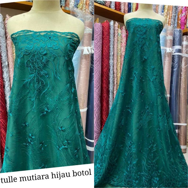 kain tule mutiara/tulle eliesaab/tulle bordir/tulle akar/tulle korea/tulle 3d/brokat semi'francissss