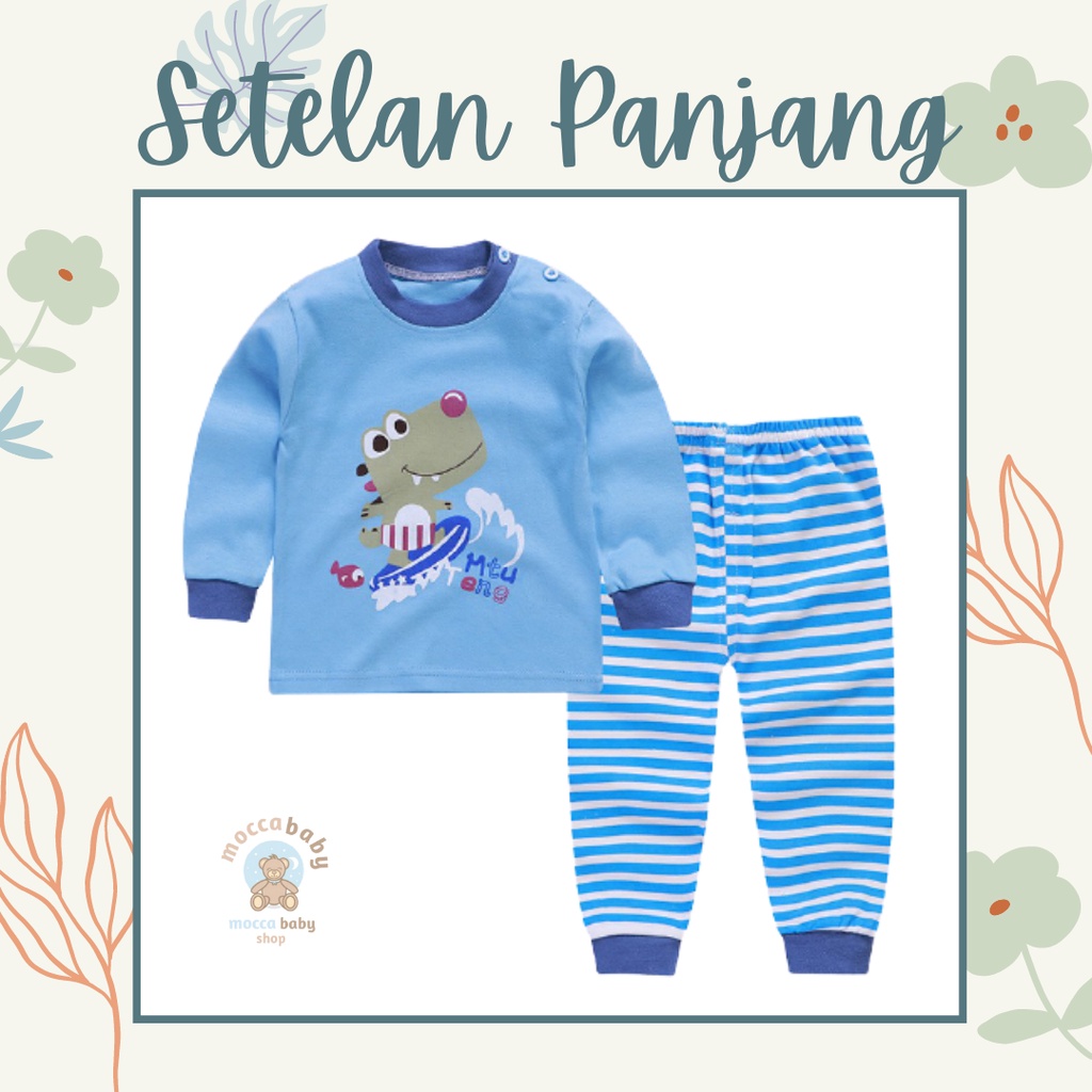 MBSS Baju Premium Anak Bayi Piyama Jumper Jumpsuit Celana Tidur Fashion Lengan Panjang NEW1 A