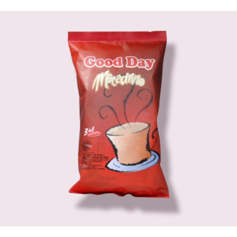 

good day cappucino dan good day moccacino sachet 10's