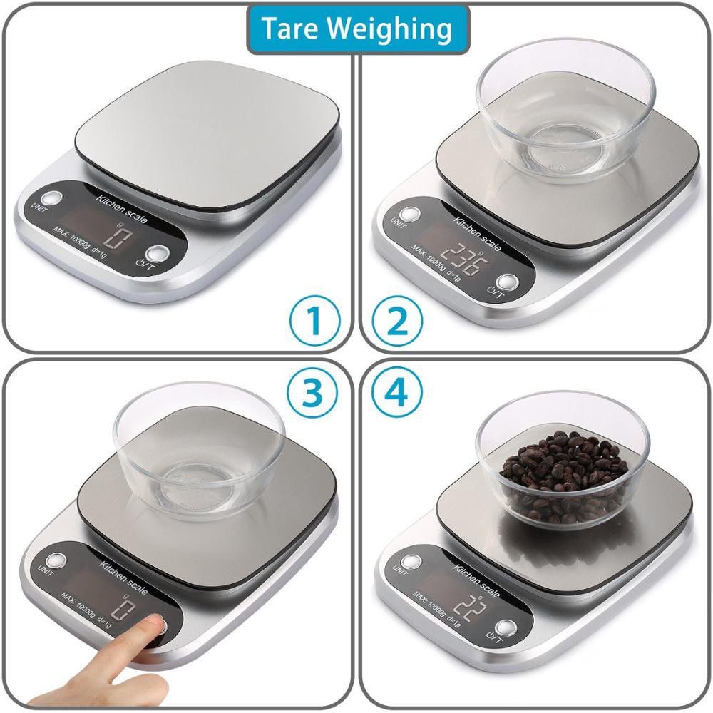 Timbangan Dapur Kue Makanan Digital Kitchen Scale Elektronik Lampu 10kg