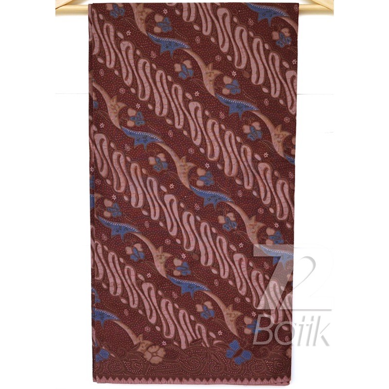 BAHAN BATIK PREMIUM Katun Motif Kembang Lereng Warna Coklat Cokelat Choklat 725479 Cap 72 Jarik Jarit Samping Kebat Panjang Batik Katun Modern Premium Bahan Seragam Batik Pernikahan Kantor Keluarga Murah Kamen Jadi Batik Bali Lembaran