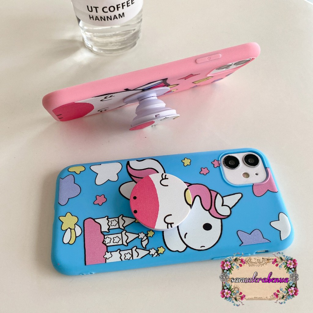 SS273 Softcase Popsocket UNICORN Realme C12 Narzo 20 30a C15 C17 7i SB1603